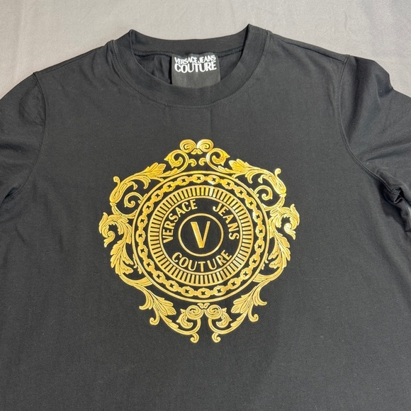 Versace Jeans Couture Women’s Black T-Shirt Dress Size XL - Picture 13 of 15